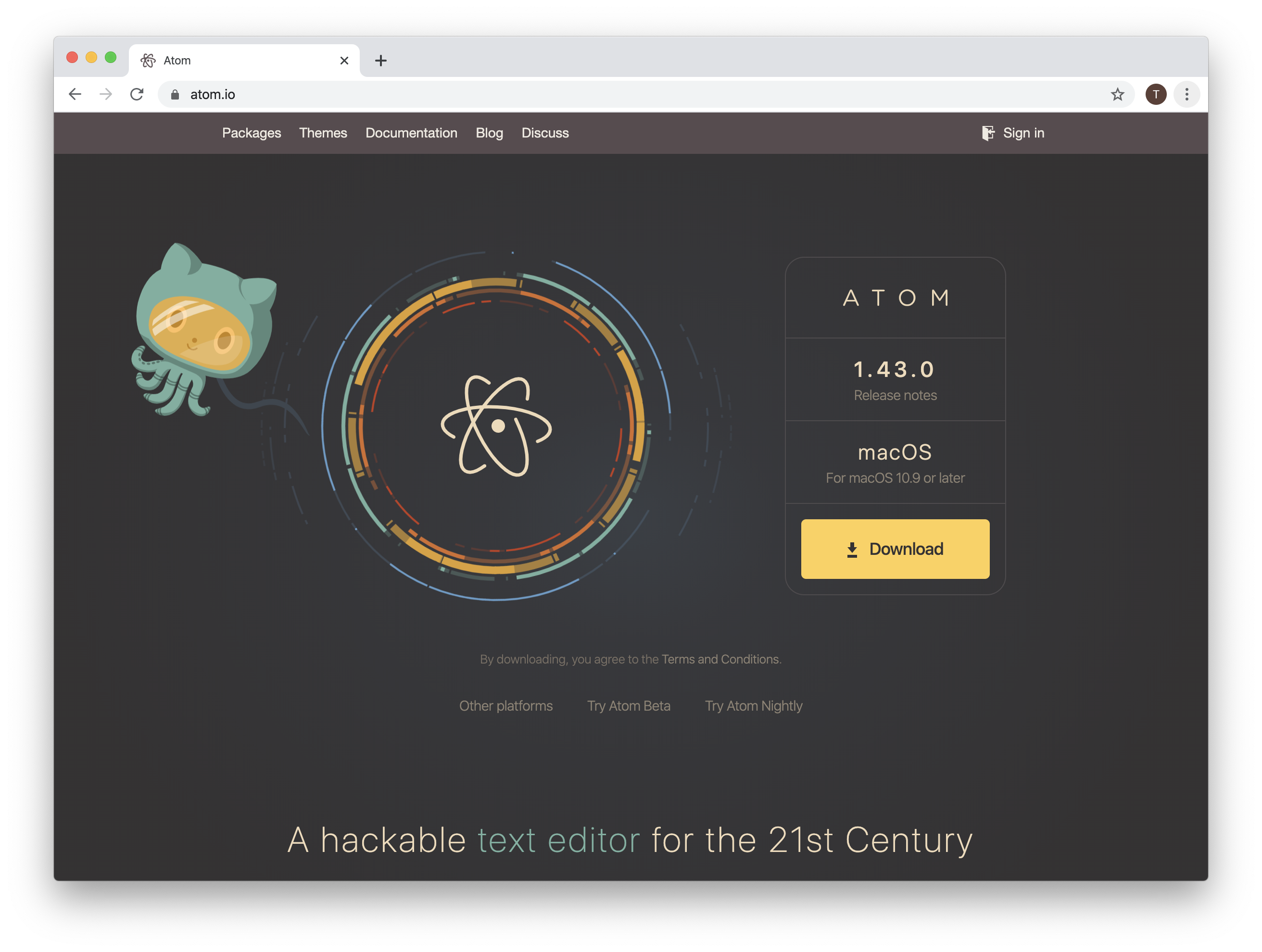 atom for mac open an .html doc from atom